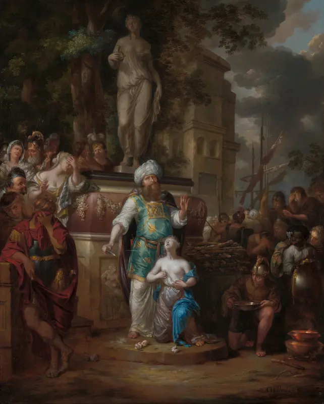 Sacrifice of Iphigenia Wall Art by Arnold Houbraken - High-Resolution Digital Print