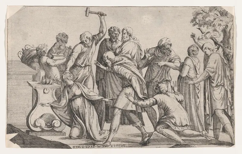 Sacrifice of Iphigenia Wall Art by Pierre Biard II - High-Resolution Digital Print