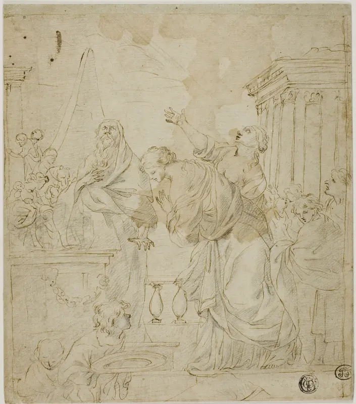 Sacrifice of Jephthah's Daughter Wall Art by Sébastien Bourdon - High-Resolution Digital Print