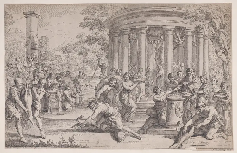 Sacrifice to Diana Wall Art by Francesco Bartolozzi - High-Resolution Digital Print