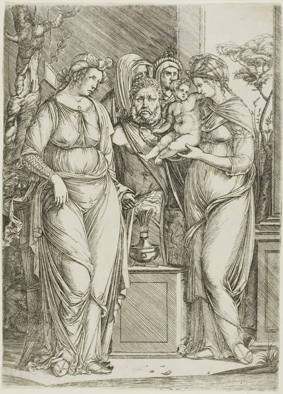 Sacrifice to Priapus, the Large Plate Wall Art by Jacopo de' Barbari - High-Resolution Digital Print