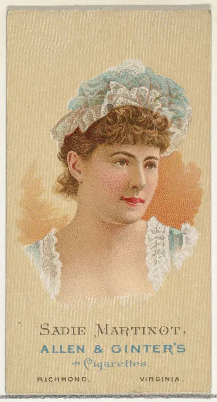 Sadie Martinot, from World's Beauties, Series 2 (N27) for Allen & Ginter Cigarettes Wall Art by Allen & Ginter - High-Resolution Digital Print