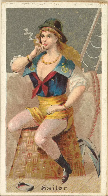 Sailor, from the Occupations for Women series (N166) for Old Judge and Dogs Head Cigarettes Wall Art by Goodwin & Company - High-Resolution Digital Print