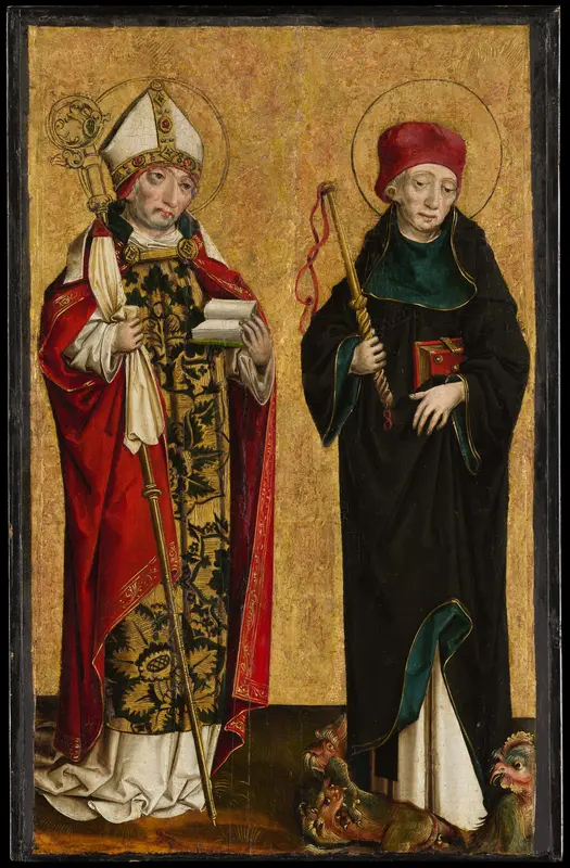 Saint Adalbert and Saint Procopius Wall Art by Master of Eggenburg - High-Resolution Digital Print