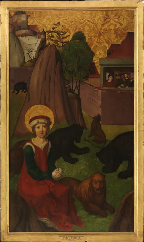 Saint Agapitus of Praeneste in the Arena; (interior) The Beheading of Saint Agapitus of Praeneste Wall Art by Swiss Painter - High-Resolution Digital Print