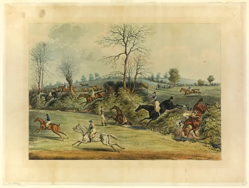Saint Albans Grand Steeple Chase Wall Art by James Pollard - High-Resolution Digital Print