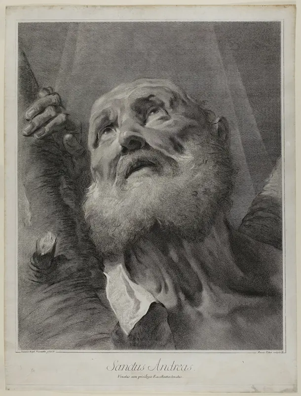 Saint Andrew, from The Holy Family and the Twelve Apostles