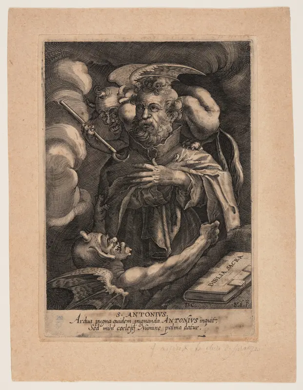Saint Anthony Wall Art by Dominicus Custos - High-Resolution Digital Print