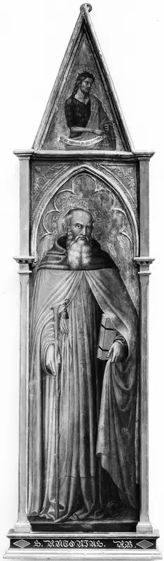 Saint Anthony Abbot (with Saint John the Baptist) Wall Art by Martino di Bartolommeo di Biagio - High-Resolution Digital Print