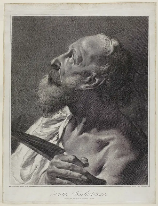 Saint Bartholomew, from The Holy Family and the Twelve Apostles