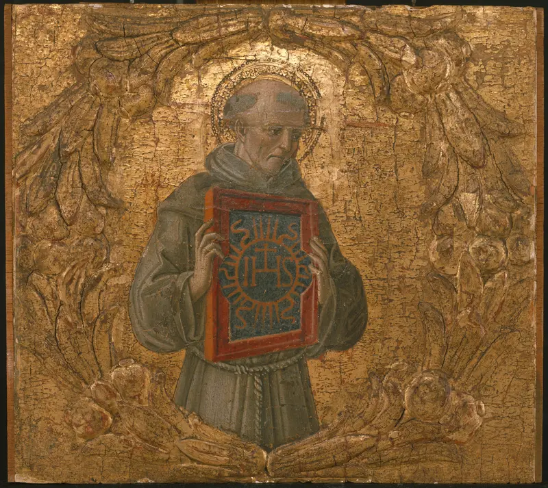 Saint Bernardino Wall Art by Benvenuto di Giovanni - High-Resolution Digital Print