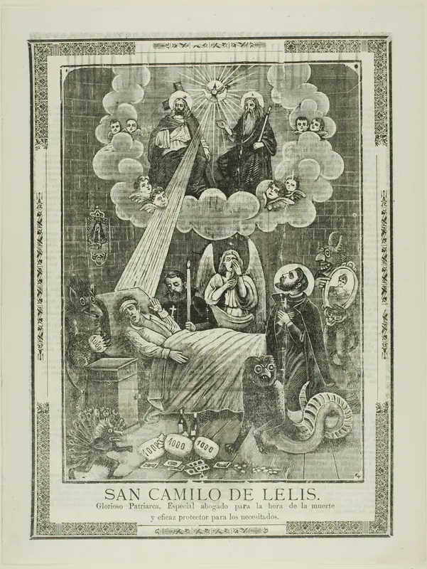 Saint Camilo de Lelis Wall Art by José Guadalupe Posada - High-Resolution Digital Print