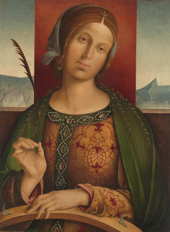 Saint Catherine of Alexandria Wall Art by Unknown - High-Resolution Digital Print