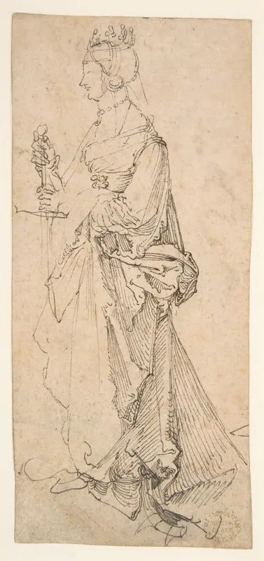 Saint Catherine of Alexandria Wall Art by Albrecht Dürer - High-Resolution Digital Print