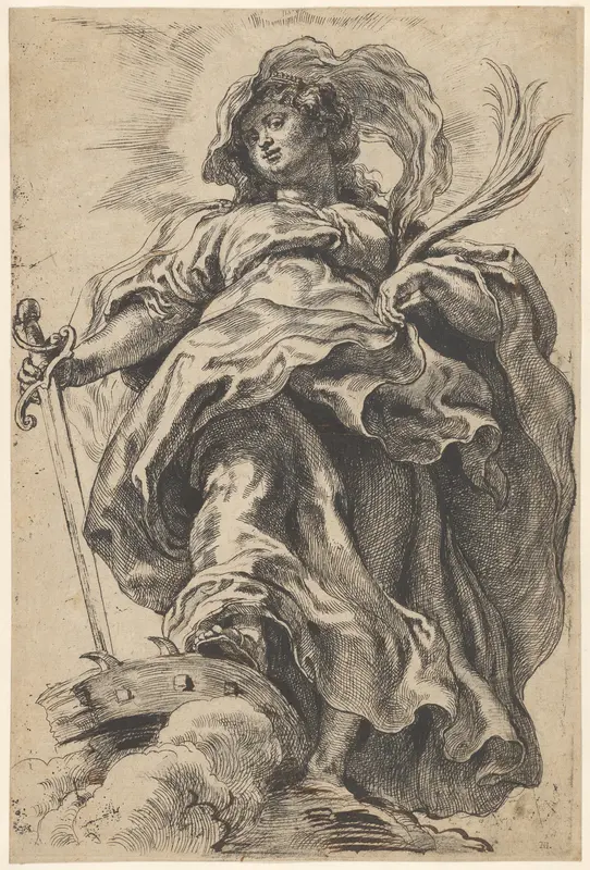 Saint Catherine of Alexandria Wall Art by Peter Paul Rubens - High-Resolution Digital Print