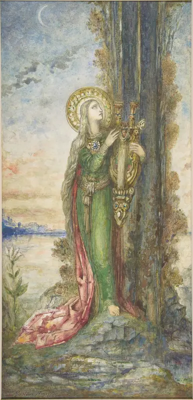 Saint Cecilia Wall Art by Gustave Moreau - High-Resolution Digital Print