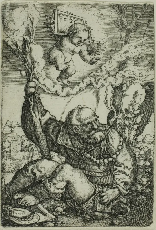 Saint Christopher Wall Art by Barthel Beham - High-Resolution Digital Print