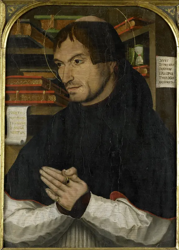 Saint Dionysius the Areopagite in Prayer Wall Art by anonymous - High-Resolution Digital Print