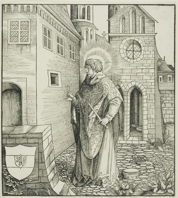 Saint Ferreolus, from Saints Connected with the House of Habsburg Wall Art by Leonhard Beck - High-Resolution Digital Print