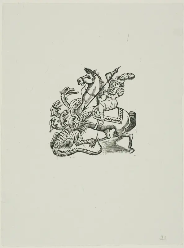 Saint George Wall Art by José Guadalupe Posada - High-Resolution Digital Print