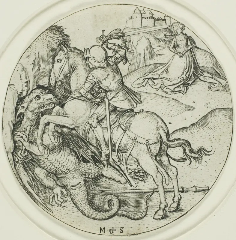 Saint George Wall Art by Martin Schongauer - High-Resolution Digital Print