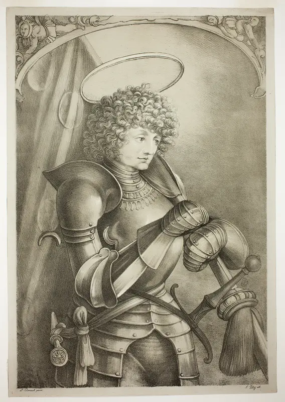 Saint George in Armor Wall Art by Ferdinand Piloty - High-Resolution Digital Print