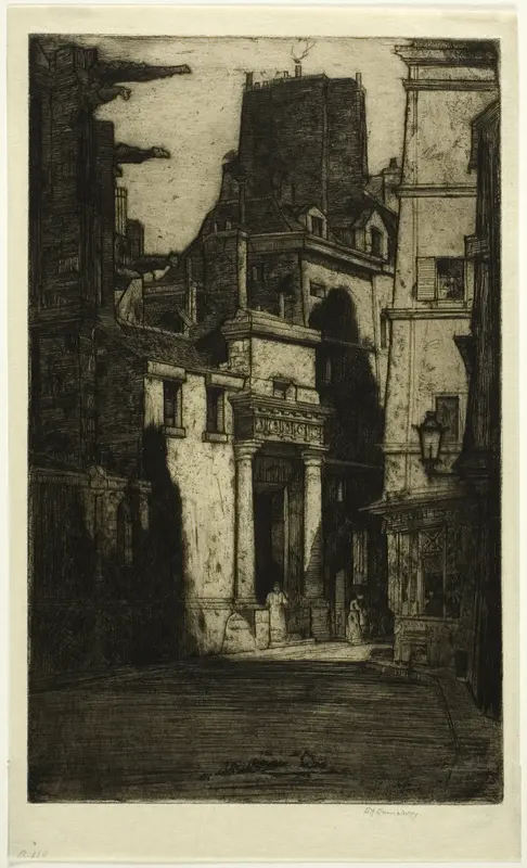 Saint Gervais, Rue des Barres, plate four from the Paris Set
