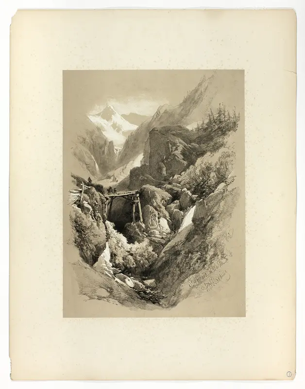 Saint Gothard, W. Wasen, from Picturesque Selections Wall Art by James Duffield Harding - High-Resolution Digital Print