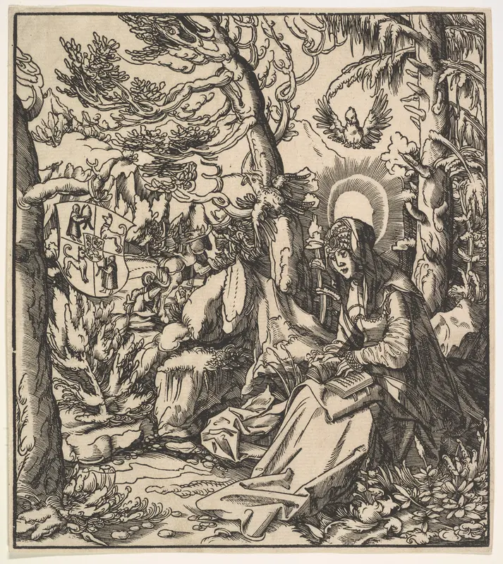 Saint Ita (of Toggenburg), from "The Habsburg Saints" Wall Art by Leonhard Beck - High-Resolution Digital Print
