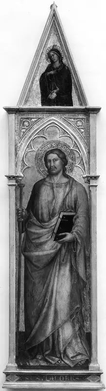 Saint James the Greater (with the Virgin of the Annunciation) Wall Art by Martino di Bartolommeo di Biagio - High-Resolution Digital Print