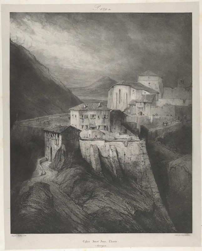 Saint-Jean Church, Thiers Wall Art by Eugène Isabey - High-Resolution Digital Print