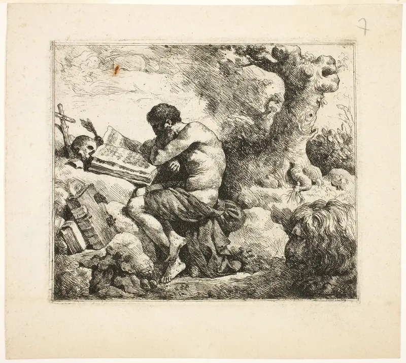 Saint Jerome Wall Art by Jean-Jacques Lagrenée - High-Resolution Digital Print