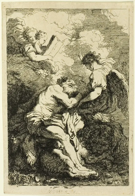 Saint Jerome Wall Art by Jean Honoré Fragonard - High-Resolution Digital Print