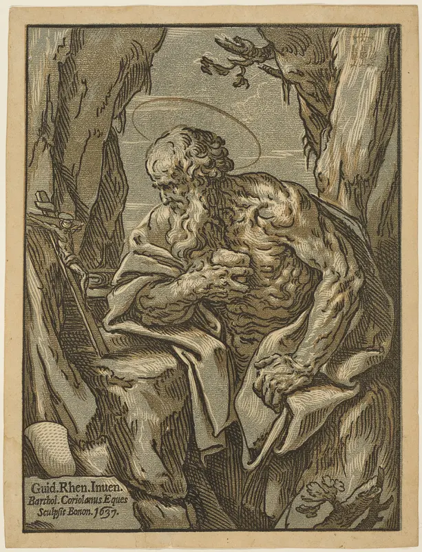 Saint Jerome Wall Art by Bartolomeo Coriolano - High-Resolution Digital Print