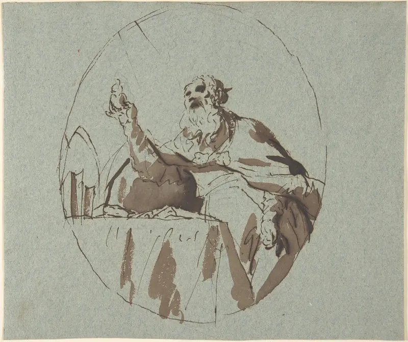 Saint Jerome Wall Art by Georg Anton Urlaub - High-Resolution Digital Print