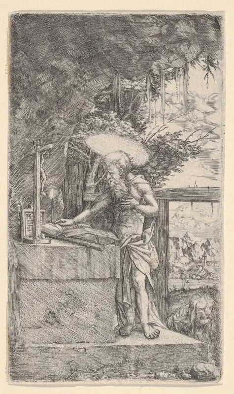 Saint Jerome Reading Wall Art by Albrecht Altdorfer - High-Resolution Digital Print