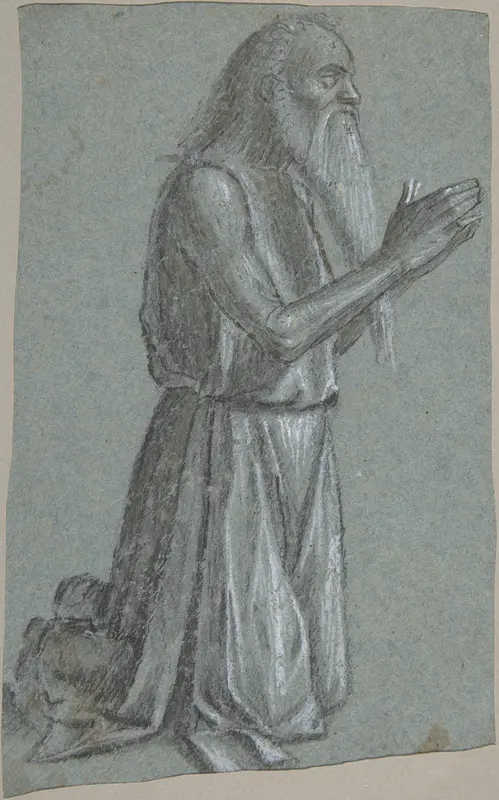 Saint Jerome (recto); Soldier with a Spear (verso) Wall Art by Vittore Carpaccio - High-Resolution Digital Print