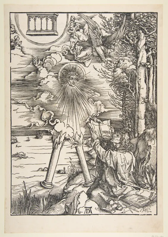 Saint John Devouring the Book, from "The Apocalypse" Wall Art by Albrecht Dürer - High-Resolution Digital Print