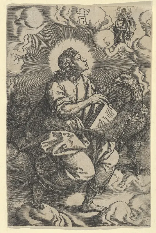 Saint John, from "The Four Evangelists" Wall Art by Heinrich Aldegrever - High-Resolution Digital Print