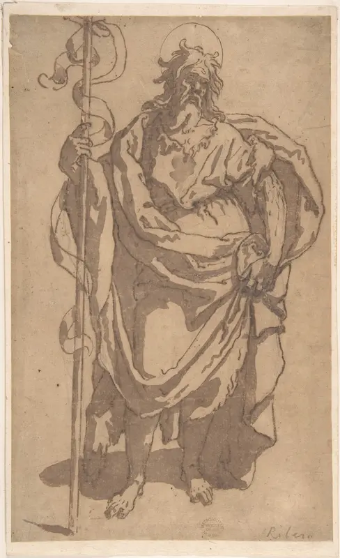 Saint John the Baptist Wall Art by Anonymous, Italian, Roman-Bolognese, 17th century - High-Resolution Digital Print