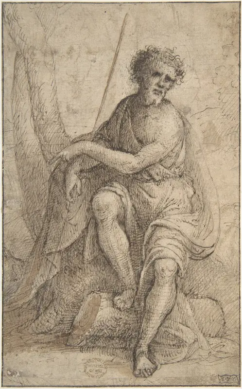 Saint John the Baptist Wall Art by Anonymous, Italian, North Italy, 16th century - High-Resolution Digital Print