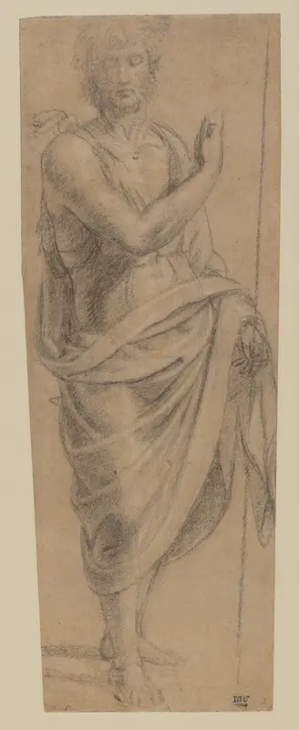 Saint John the Baptist Wall Art by Innocenzo da Imola (Innocenzo Francucci) - High-Resolution Digital Print