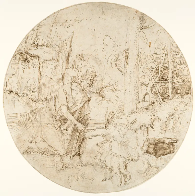 Saint John the Baptist in the Wilderness Wall Art by Hans Süss von Kulmbach - High-Resolution Digital Print