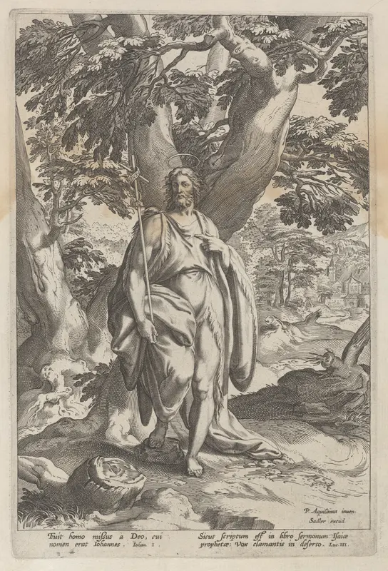 Saint John the Baptist in the wilderness Wall Art by Anonymous - High-Resolution Digital Print
