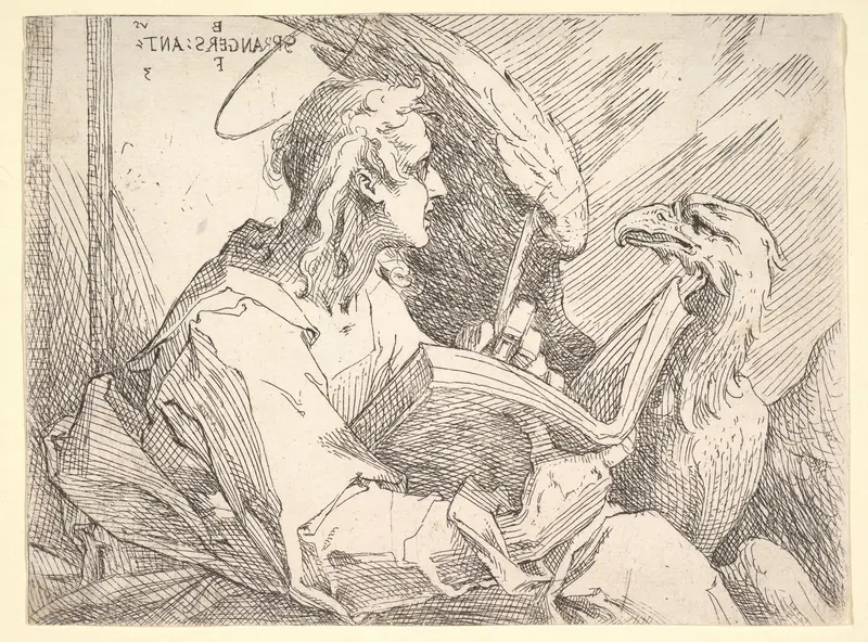 Saint John the Evangelist Wall Art by Bartholomeus Spranger - High-Resolution Digital Print