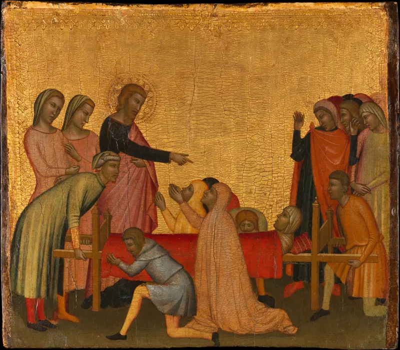 Saint John the Evangelist Raises Satheus to Life Wall Art by Francescuccio Ghissi (Francesco di Cecco Ghissi) - High-Resolution Digital Print