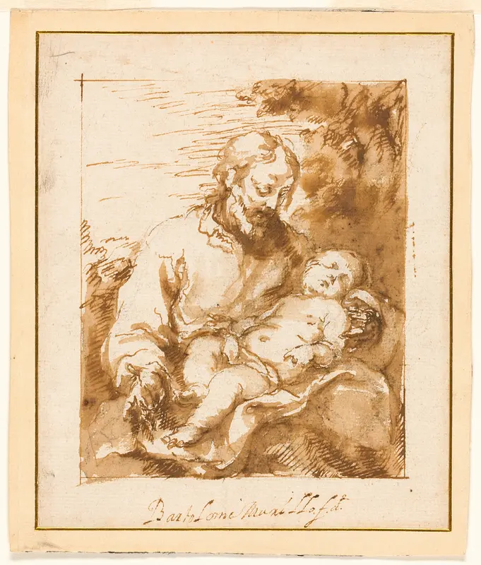 Saint Joseph and the Sleeping Christ Child
