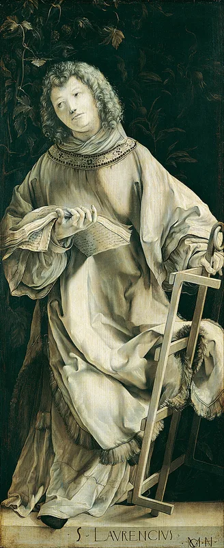 Saint Lawrence Wall Art by Matthias Grünewald - High-Resolution Digital Print
