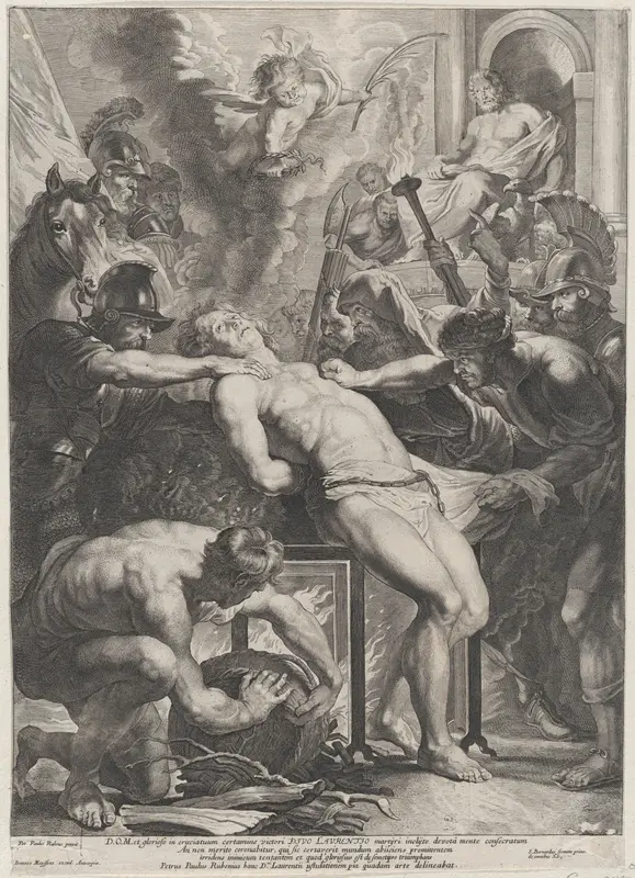Saint Lawrence at the Stake Wall Art by Cornelis Meyssens - High-Resolution Digital Print