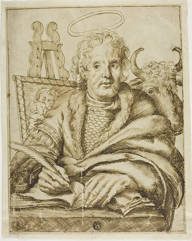 Saint Luke Wall Art by Cornelis Visscher - High-Resolution Digital Print